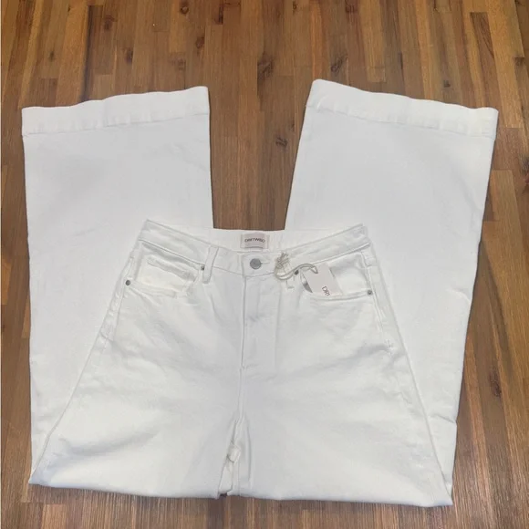 Driftwood Women Martha White Denim Wide Leg Jeans - Picture 3 of 5